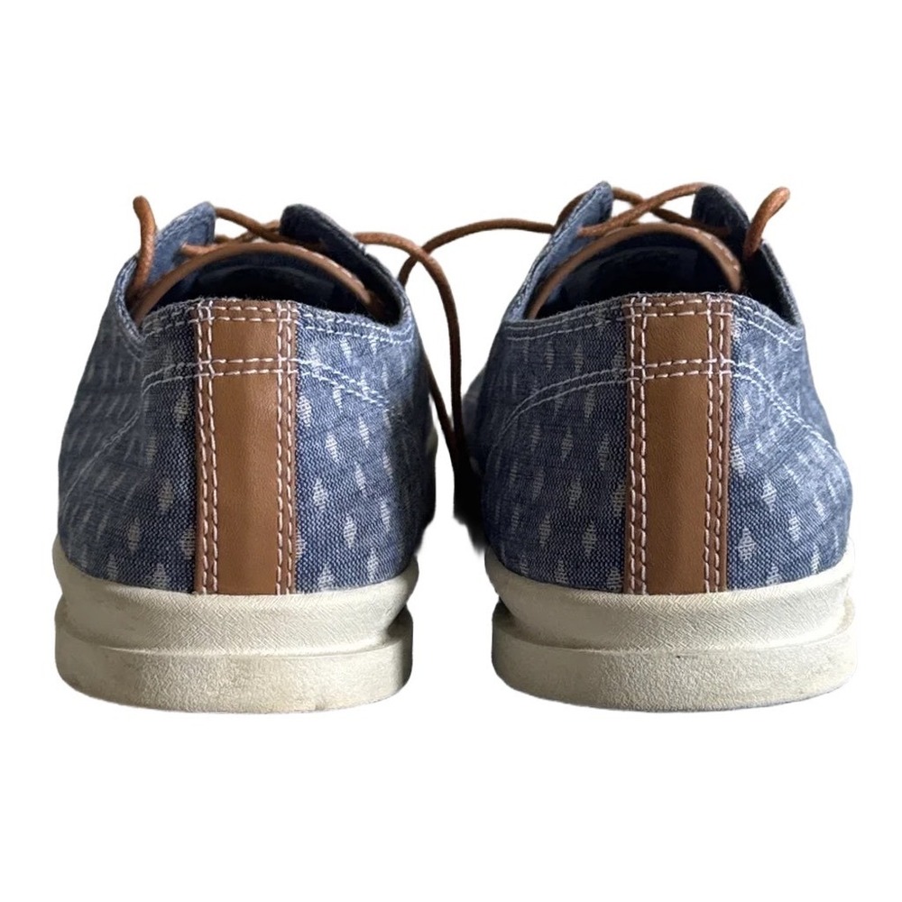 Rare Converse Jack Purcell Blue Denim Ikat Ox Geometric Print Low-Top Shoes 13 - Picture 4 of 7